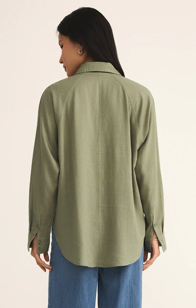 The Perfect Linen Top: Avocado