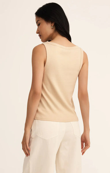 Elin Rib Tank: Panna Cotta