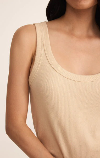 Elin Rib Tank: Panna Cotta