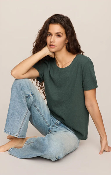 Foundation Slub Tee: Emerald Cove