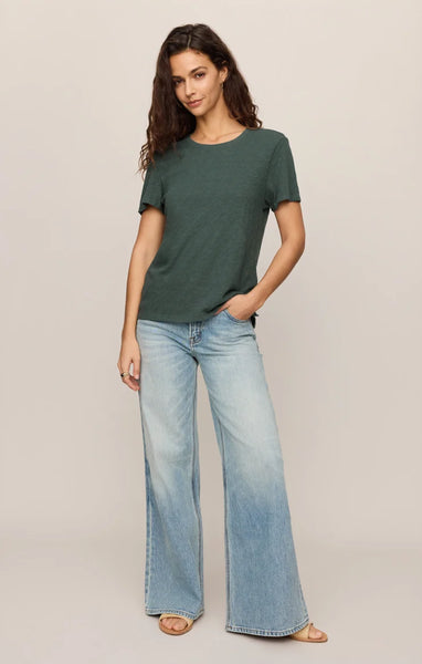 Foundation Slub Tee: Emerald Cove