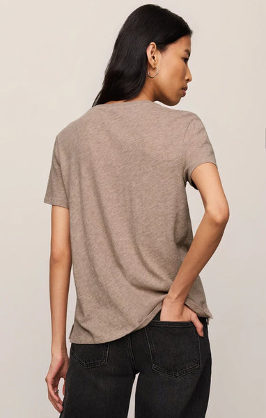 Foundation Slub Tee: Heather Ash