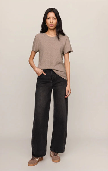 Foundation Slub Tee: Heather Ash