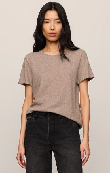 Foundation Slub Tee: Heather Ash