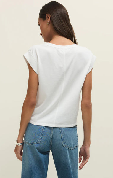 Camino Jersey Top: White