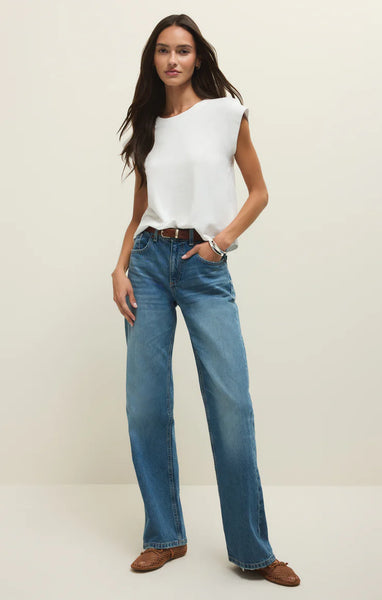 Camino Jersey Top: White
