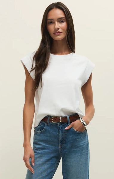 Camino Jersey Top: White