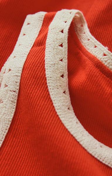 Clarke Rib Tank: Lychee