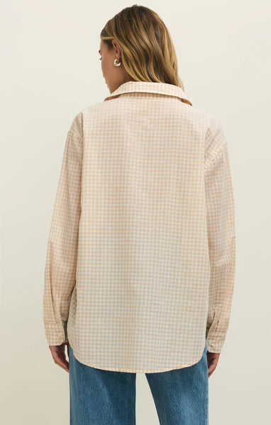 Seaport Gingham Shirt: Parchment