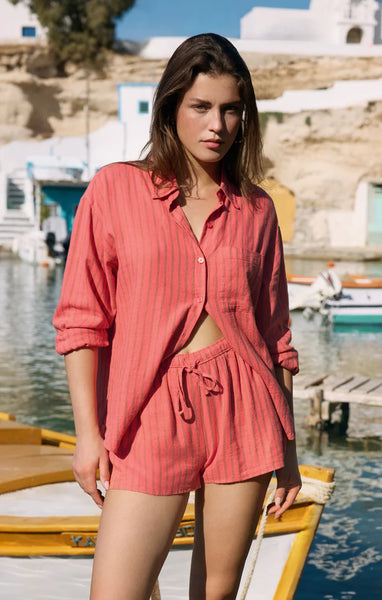Gelato Perfect Striped Button Up