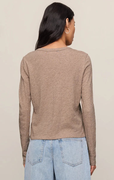 Junie Long Sleeve: Heather Ash