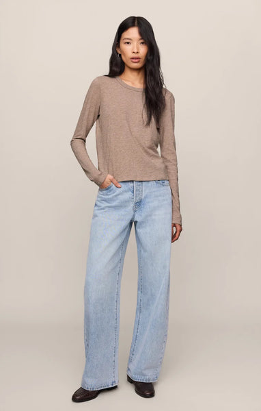 Junie Long Sleeve: Heather Ash