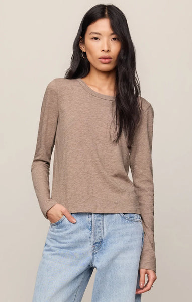 Junie Long Sleeve: Heather Ash