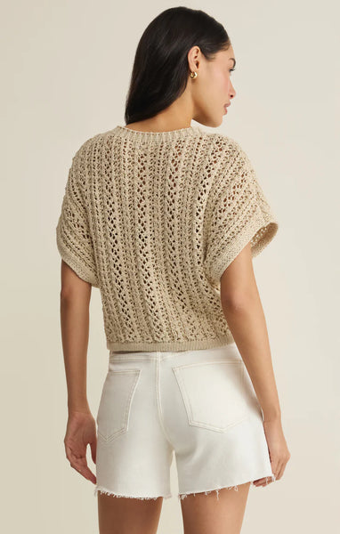 Ballast Crochet Top: Natural