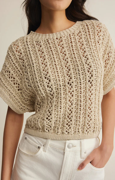 Ballast Crochet Top: Natural