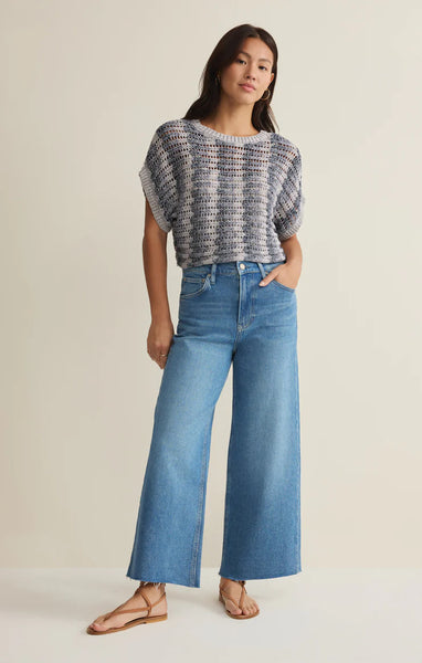 Ballast Crochet Stripe Top