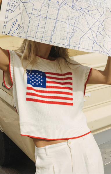 Sleeveless Patriot Sweater