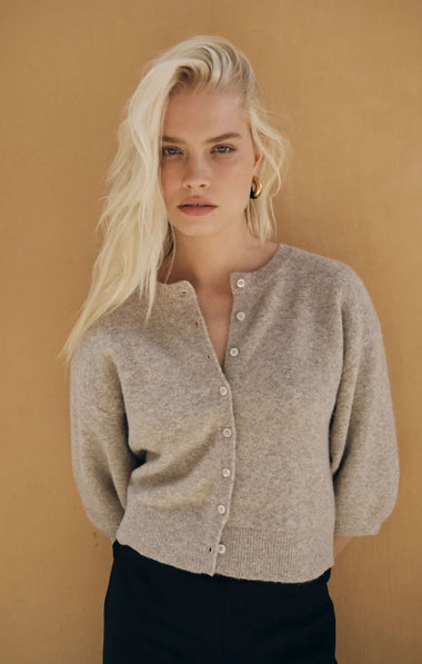 Valor Cardigan: Natural Heather