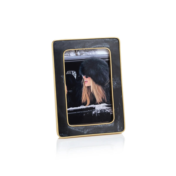 Marbled Black 4x6 Frame
