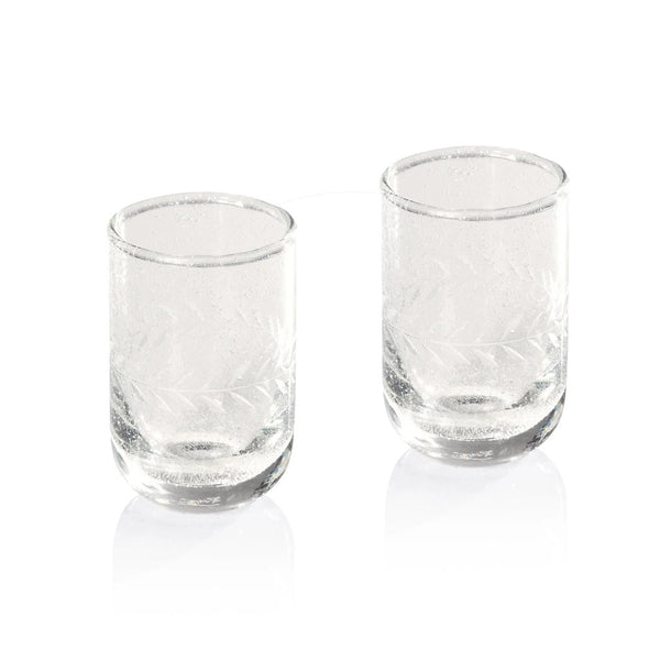 Handmade Etched Tequila Shot Glass Set