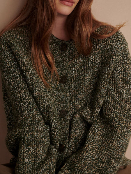 Patricia Knit Cardigan: Ponderosa Pine Fleck
