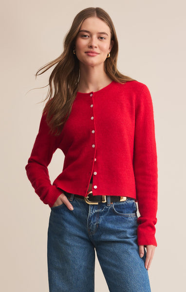 Medina Cardigan: Red