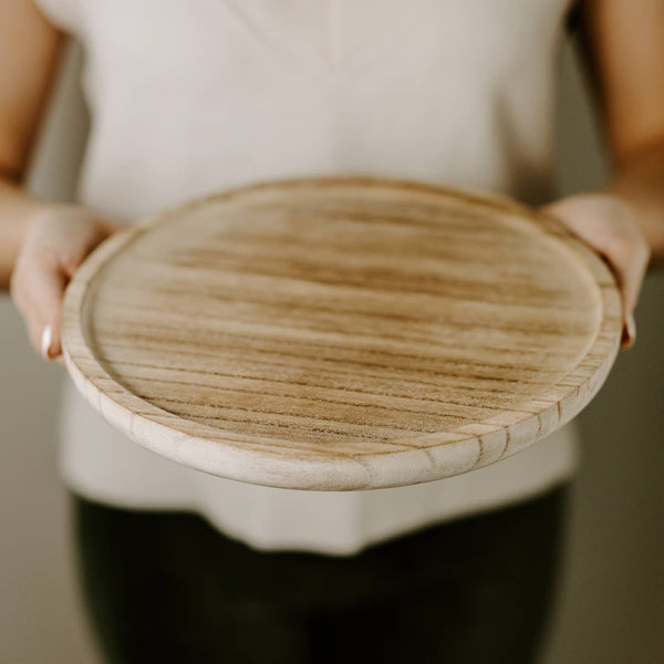 Rustic Round Trays