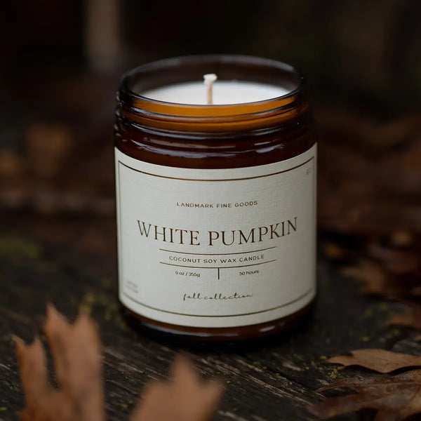 White Pumpkin Candle: Luxe Label