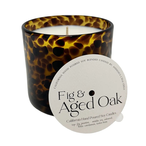 Fig + Aged Oak Tortoise Candle