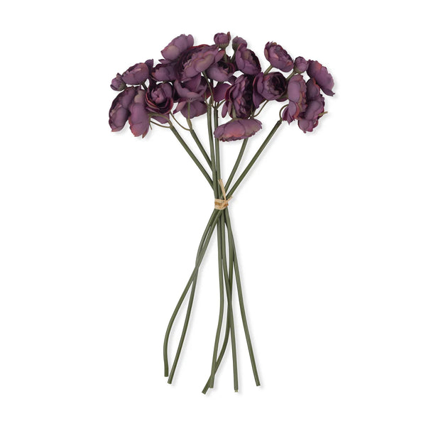 Artificial Purple Ranunculus Bunch