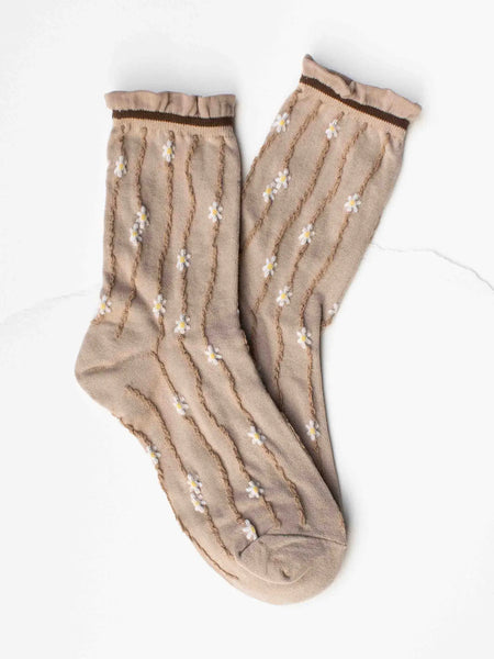 Wavy Daisy Socks