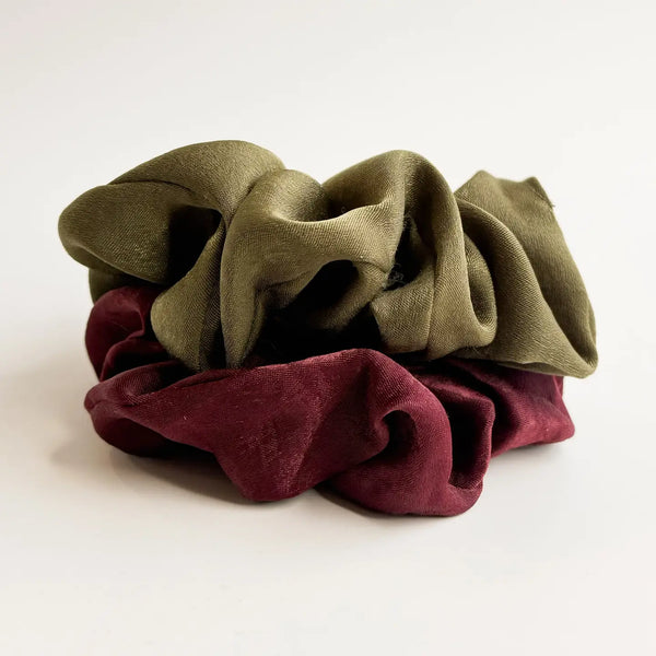 Christmas Satin Scrunchies