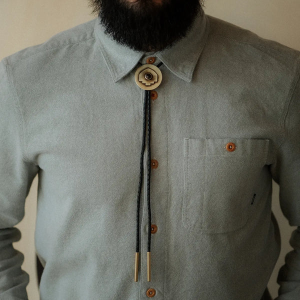 Tacoma Bolo Tie Necklace: Black