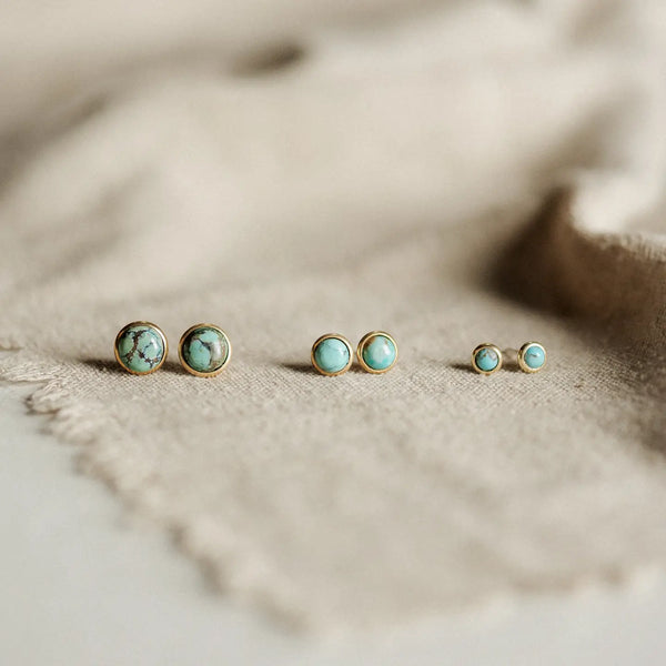 Hyalite Studs: Turquoise