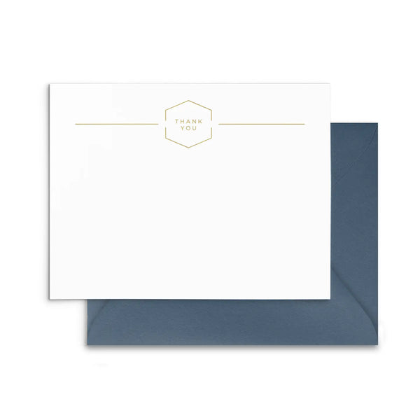 Gold Foil Thank You Notes