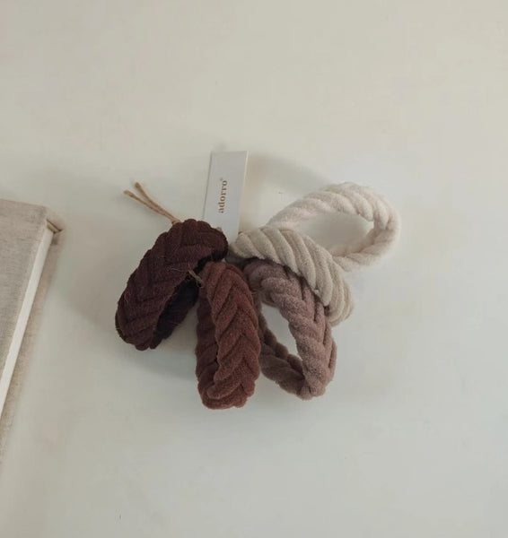 Neutral Chevron Seamless Hair Ties