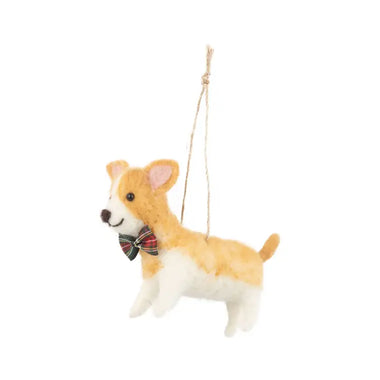 Bow Tie Corgi Ornament