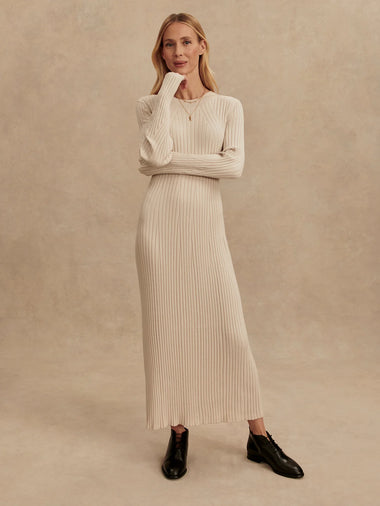 Axel Rib Knit Midi Dress