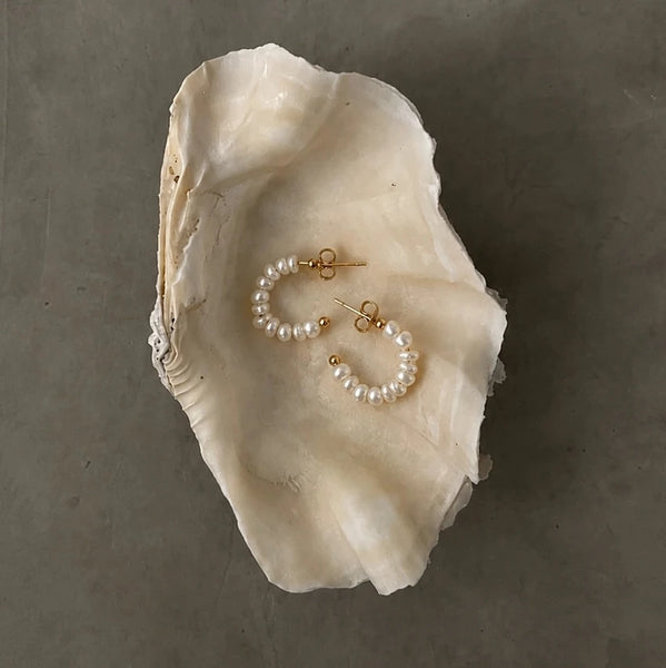 Tessa Pearl Hoops