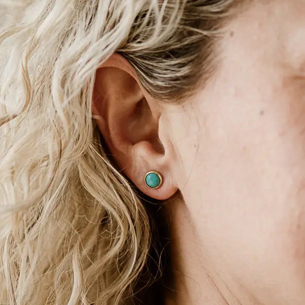 Hyalite Studs: Turquoise