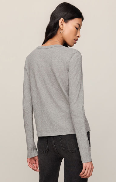 Junie Long Sleeve: Heather Grey