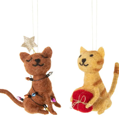 Felt Cat Ornaments