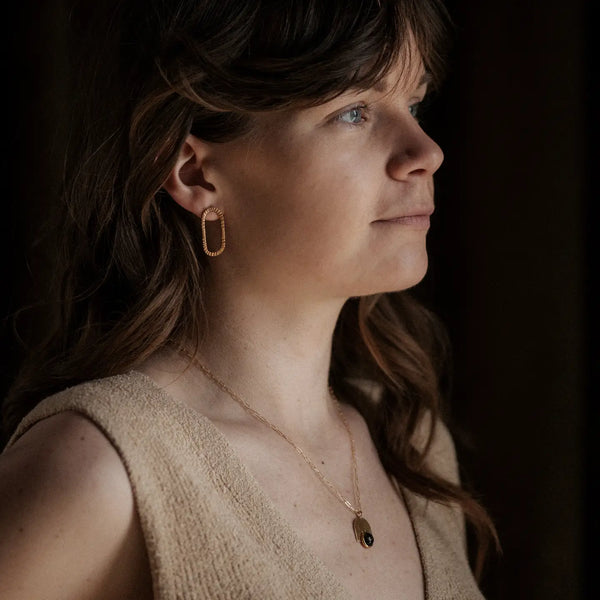 Bali Necklace: Copper Obsidian