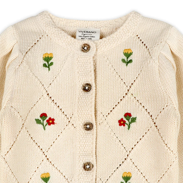 Lisa Floral Embroidered Cardigan