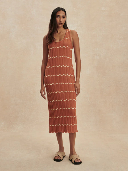 Yuna Scallop Knit Dress
