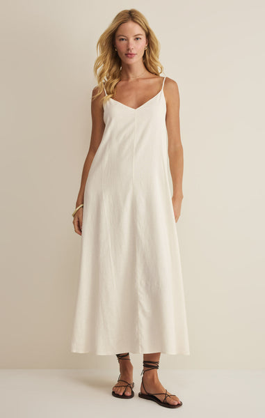 Sandcomber Midi Dress: White