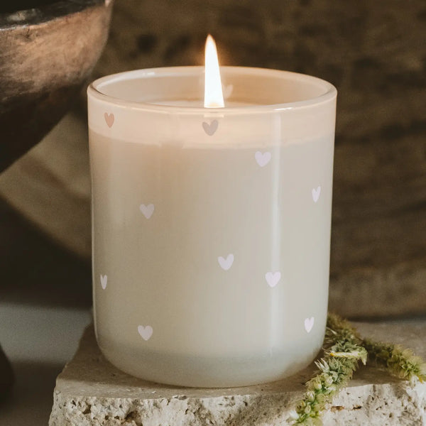 All Over Hearts Candle