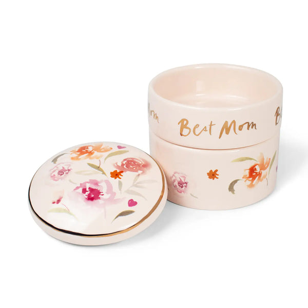 Best Mom Stacked Trinket Box