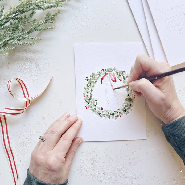 Paintable Notecards: Christmas Cheer