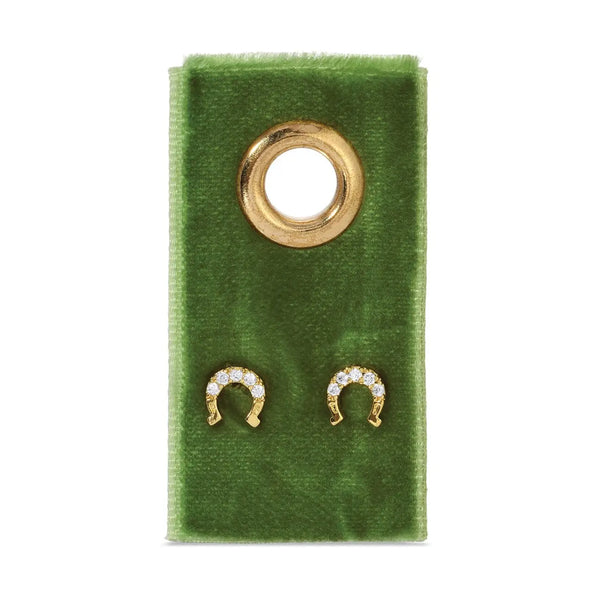 Pave Horseshoe Studs